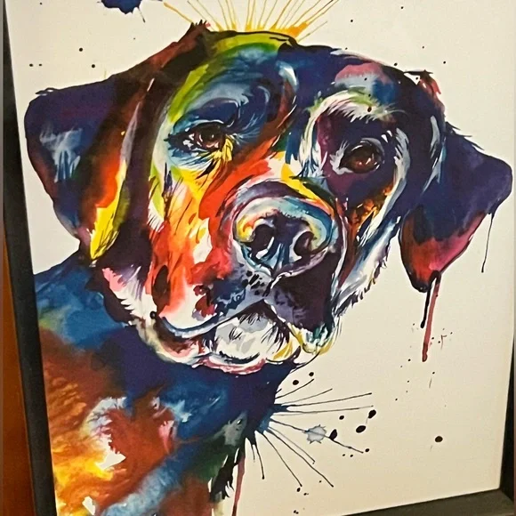 ⭐️Host Pick⭐️ Weekday Best Fine Art & Portrait “Black Lab” print and frame - Picture 2 of 6